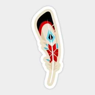 Ethnic Feather Sticker